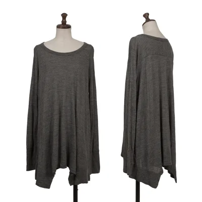 zucca Rayon Wool Hem Deformation T-shirt