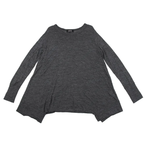 zucca Rayon Wool Hem Deformation T-shirt K-163854_002