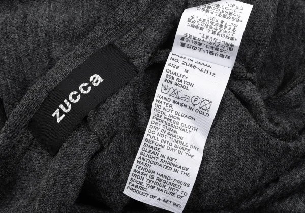 zucca Rayon Wool Hem Deformation T-shirt K-163854_011