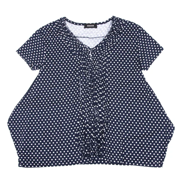 zucca Lyocell Cotton Pin Tuck Dot T-shirt K-163855_002