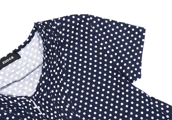 zucca Lyocell Cotton Pin Tuck Dot T-shirt K-163855_006