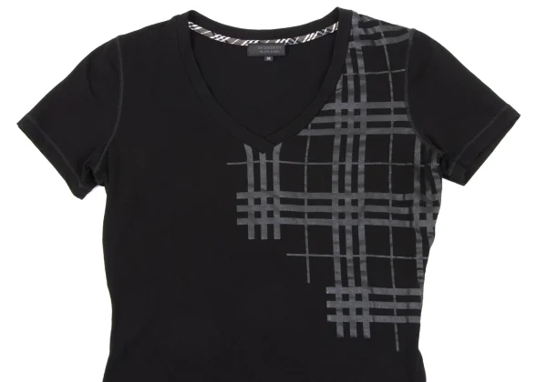 BURBERRY BLACK LABEL Side Check Printed Stretch T-shirt K-163858_002