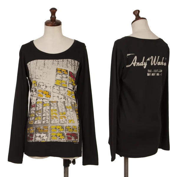 Andy Warhol BY HYSTERIC GLAMOUR Graphic Printed T-shirt Black Free K-163859_001