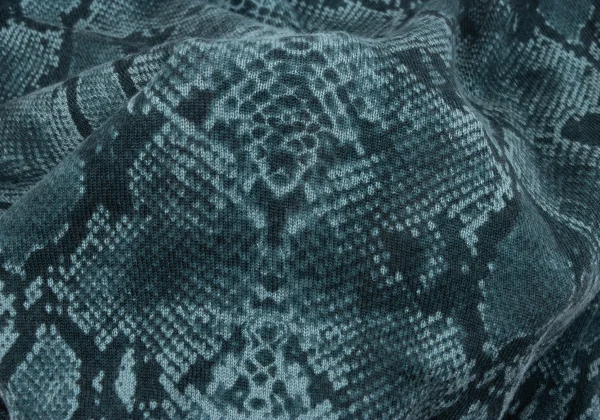 HYSTERIC GLAMOUR Rayon Blend Python Printed V-neck Knit Top K-163860_011