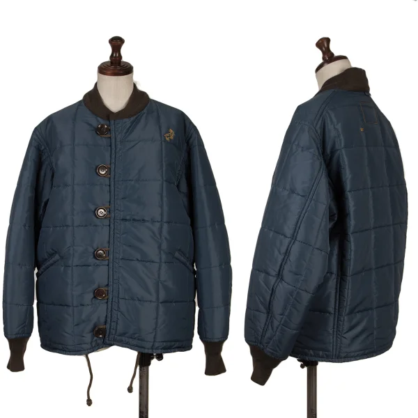 45rpm 45R Nylon Point Embroidery Quilted Padded Jacket Blue S-M K-163861_001