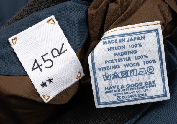 45rpm 45R Nylon Point Embroidery Quilted Padded Jacket K-163861_017