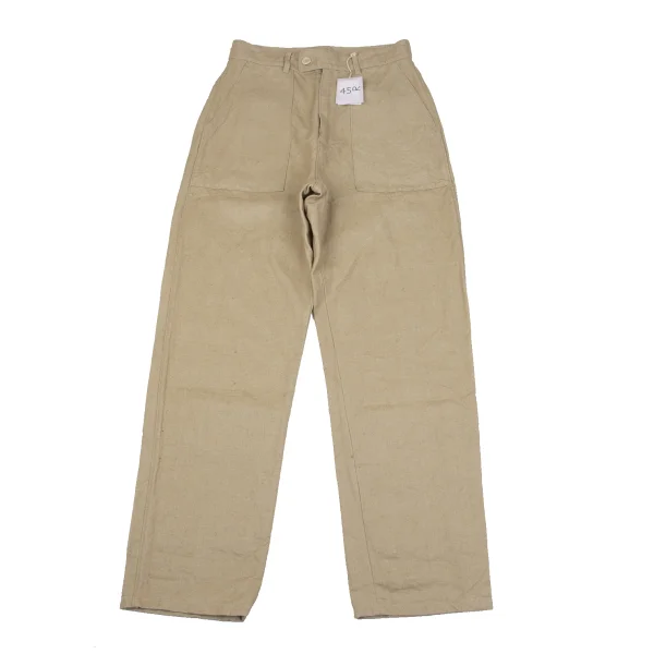 45rpm 45R Linen Straight Pants Beige 2 K-163863_001