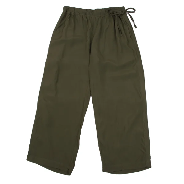 45rpm 45R Rayon Side Drawstring Straight Pants Khaki 2 K-163866_001