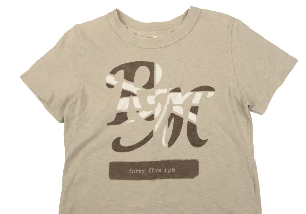 45rpm 45R Cotton Front Logo Printed T Shirt K-163871_002