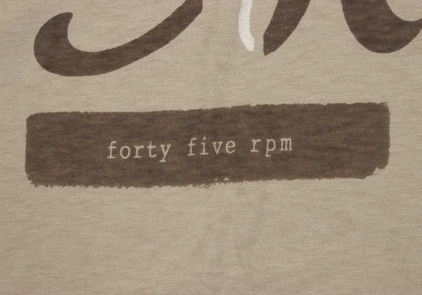 45rpm 45R Cotton Front Logo Printed T Shirt K-163871_006