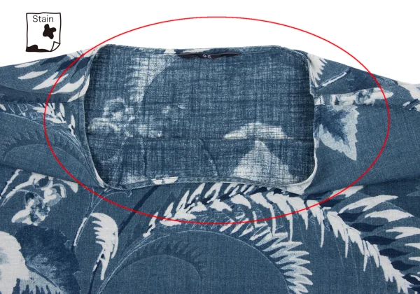 45rpm 45R Cotton Indigo Dyed Botanical Print 3/4 Sleeve Top K-163877_005