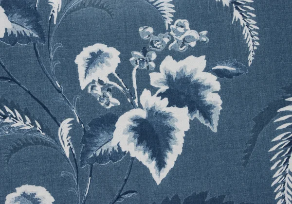 45rpm 45R Cotton Indigo Dyed Botanical Print 3/4 Sleeve Top K-163877_014