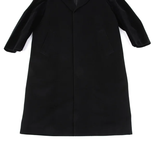 COMME des GARCONS Velour Open sleeve Wool Coat K-163878_009