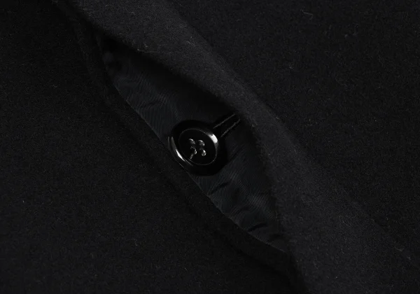 COMME des GARCONS Velour Open sleeve Wool Coat K-163878_011