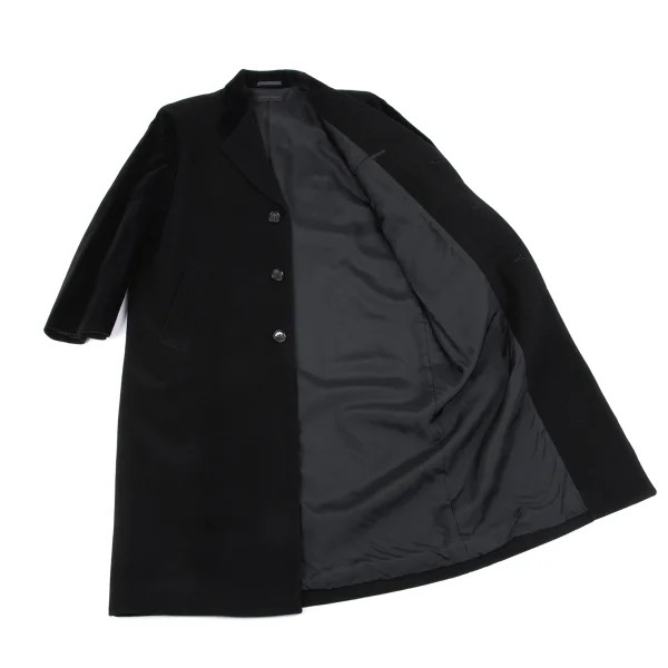 COMME des GARCONS Velour Open sleeve Wool Coat K-163878_012