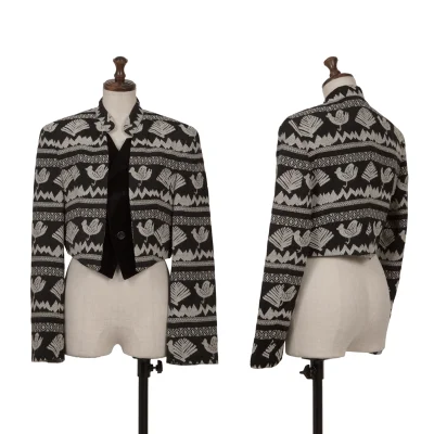 COMME des GARCONS Layered Jacquard Spencer Jacket