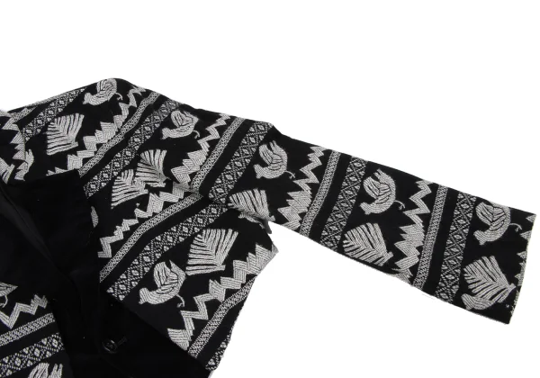 COMME des GARCONS Layered Jacquard Spencer Jacket K-163879_005