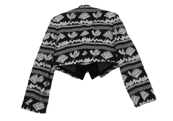 COMME des GARCONS Layered Jacquard Spencer Jacket K-163879_012