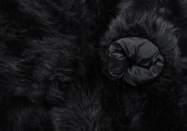 COMME des GARCONS Faux Fur Collarless Jacket K-163880_007