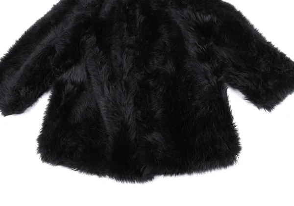 COMME des GARCONS Faux Fur Collarless Jacket K-163880_008