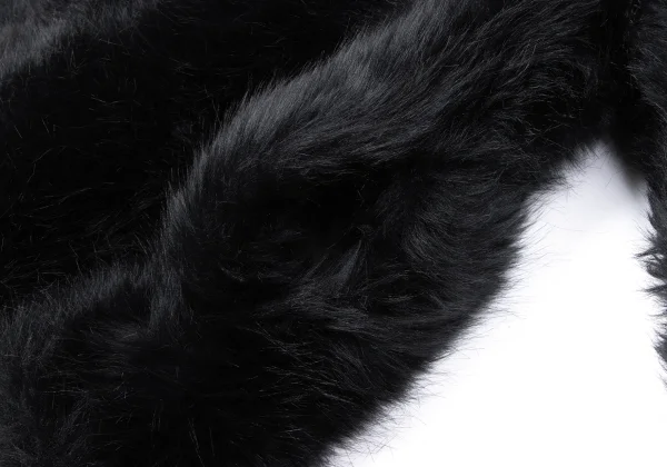 COMME des GARCONS Faux Fur Collarless Jacket K-163880_009