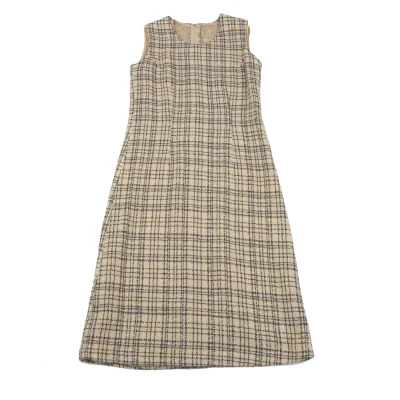 COMME des GARCONS Random Check Jacquard Sleeveless Dress