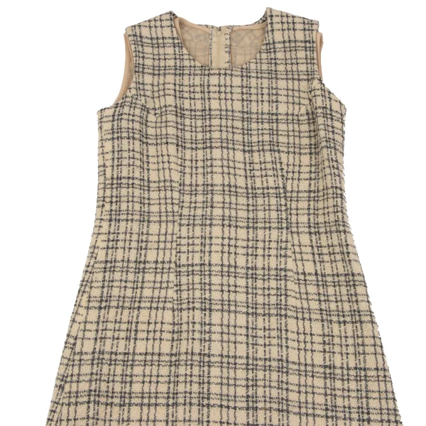 COMME des GARCONS Random Check Jacquard Sleeveless Dress K-163882_002