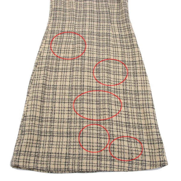COMME des GARCONS Random Check Jacquard Sleeveless Dress K-163882_005