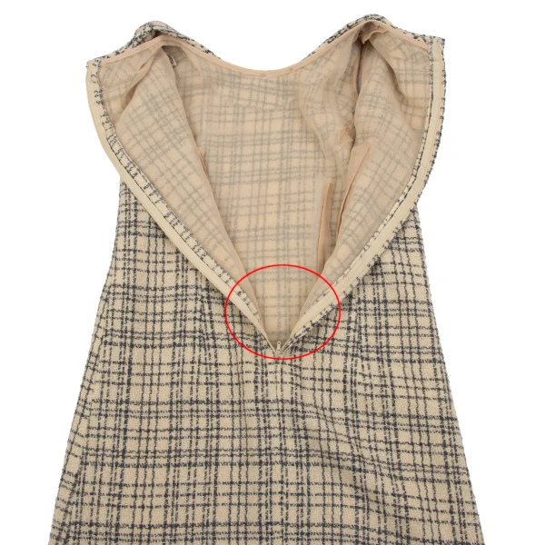 COMME des GARCONS Random Check Jacquard Sleeveless Dress K-163882_015