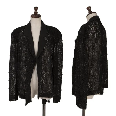 COMME des GARCONS Silk Switching Floral Lace Jacket