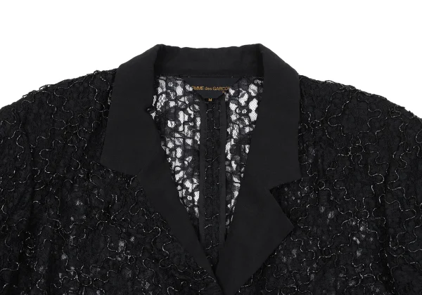 COMME des GARCONS Silk Switching Floral Lace Jacket K-163884_004