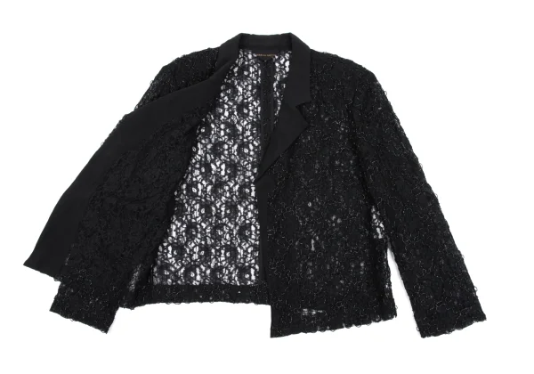 COMME des GARCONS Silk Switching Floral Lace Jacket K-163884_009
