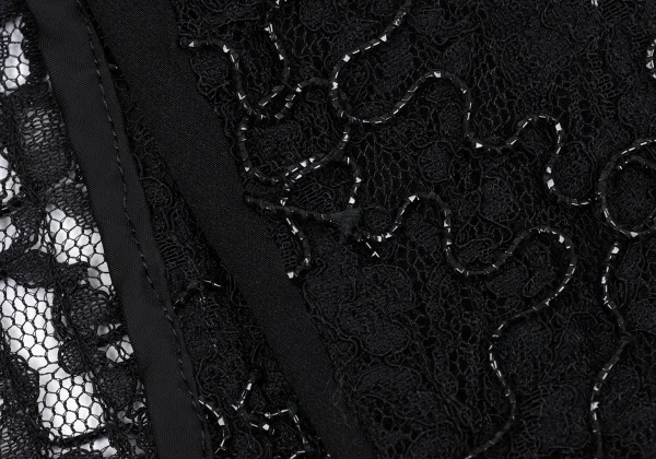 COMME des GARCONS Silk Switching Floral Lace Jacket K-163884_010