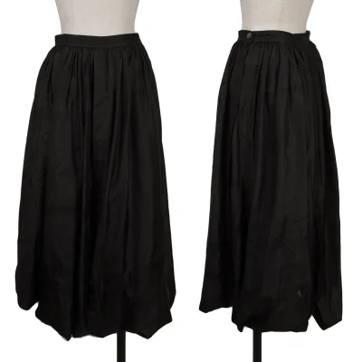 COMME des GARCONS Silk Drape Tuck Wide Pants