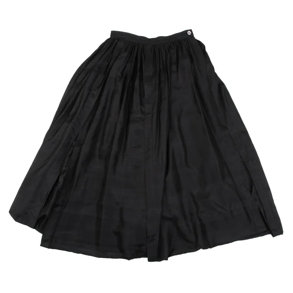 COMME des GARCONS Silk Drape Tuck Wide Pants K-163890_002