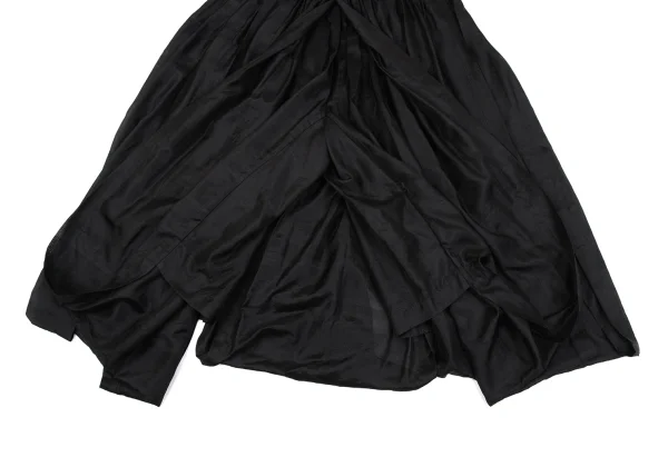 COMME des GARCONS Silk Drape Tuck Wide Pants K-163890_007