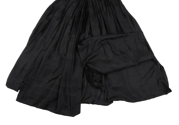 COMME des GARCONS Silk Drape Tuck Wide Pants K-163890_008