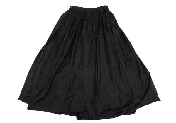 COMME des GARCONS Silk Drape Tuck Wide Pants K-163890_009