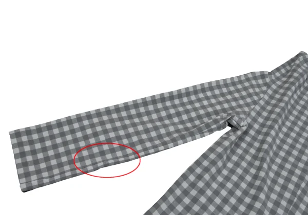 COMME des GARCONS Check Asymmetry Stretch Top K-163894_008