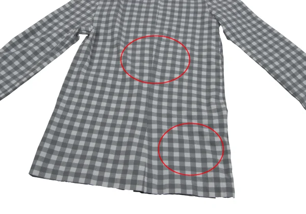 COMME des GARCONS Check Asymmetry Stretch Top K-163894_011