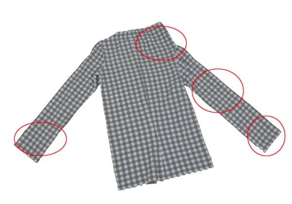 COMME des GARCONS Check Asymmetry Stretch Top K-163894_015