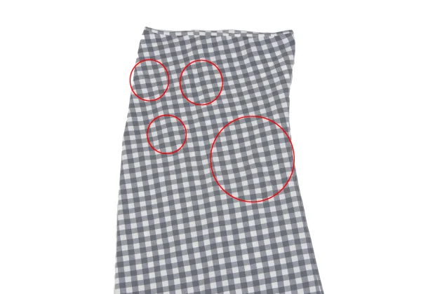 COMME des GARCONS Checked Stretch Deformation Skirt K-163895_003