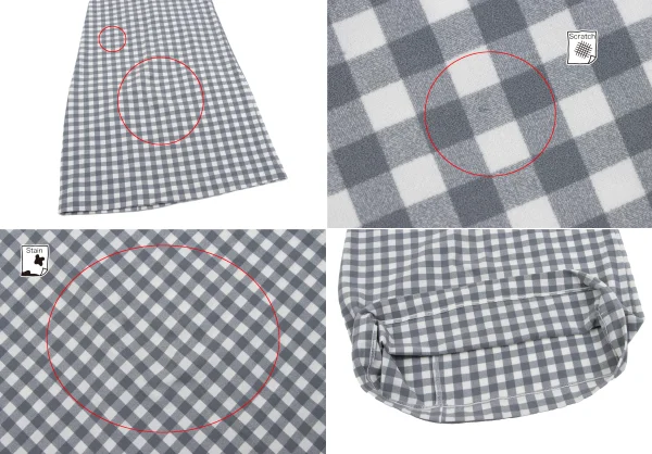 COMME des GARCONS Checked Stretch Deformation Skirt K-163895_010