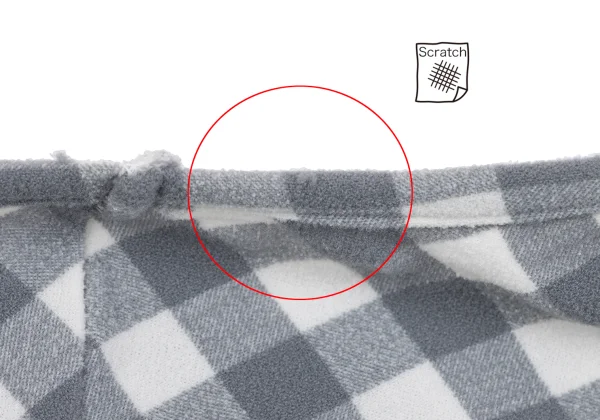 COMME des GARCONS Checked Stretch Deformation Skirt K-163895_012