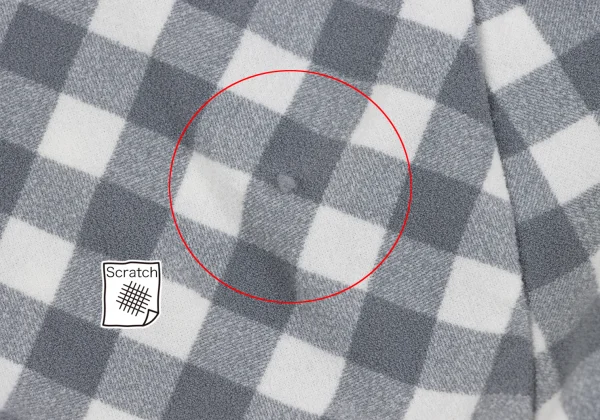 COMME des GARCONS Checked Stretch Deformation Skirt K-163895_014