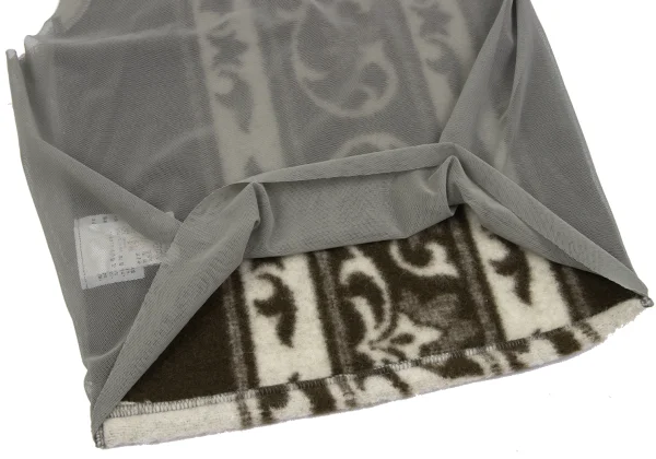 COMME des GARCONS Ethnic Felt Mesh Switching Tank Top K-163896_010