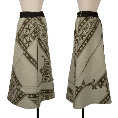 COMME des GARCONS Ethnic Felt Cut Off Skirt