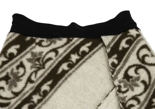 COMME des GARCONS Ethnic Felt Cut Off Skirt K-163897_010