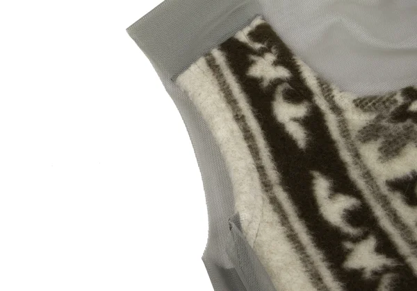 COMME des GARCONS Ethnic Felt Tank Top & Skirt K-163898_006