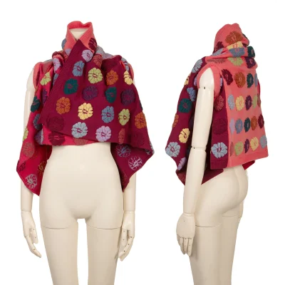 COMME des GARCONS Floral Embroidered Wrap Cardigan